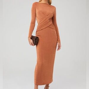 Significant other Rosie long sleeve dress caramel